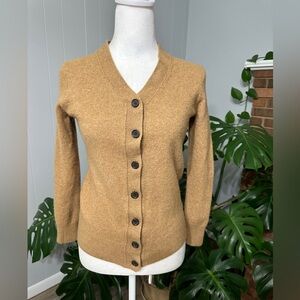 J. Crew Tan Button-Up Cardigan